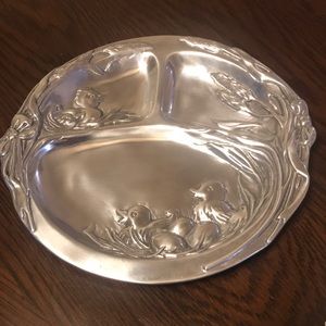 Arthur Court 1998 Divided Baby Duck Keepsake Plate for baby.